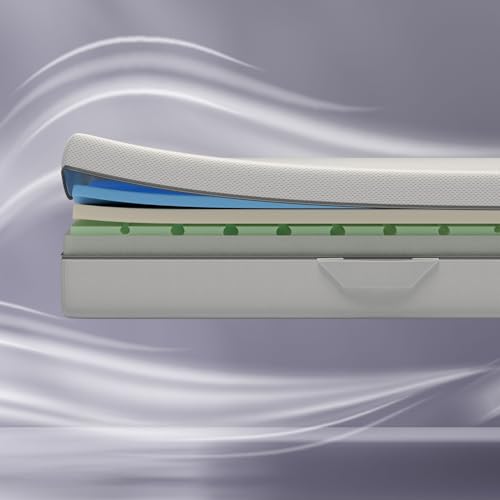 Emma One+ Matratze 140x200 H2 Mittelfest – Kühlende & atmungsaktive 3-Zonen-Schaummatratze – Ergonomisch, Klimaregulierend & Waschbarer Bezug – Für alle Schlafpositionen geeignet