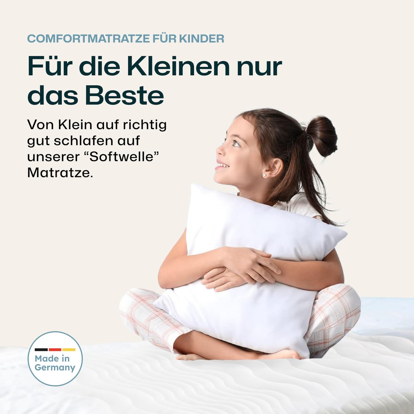 RAVENSBERGER Kinder- und Jugendmatratze Softwelle - Härtegrad H1/H2, weich - 90 x 200 cm, Höhe 16 cm - 7-Zonen Kaltschaummatratze mit RAVOTEX Funktionsbezug, allergikerfreundlich