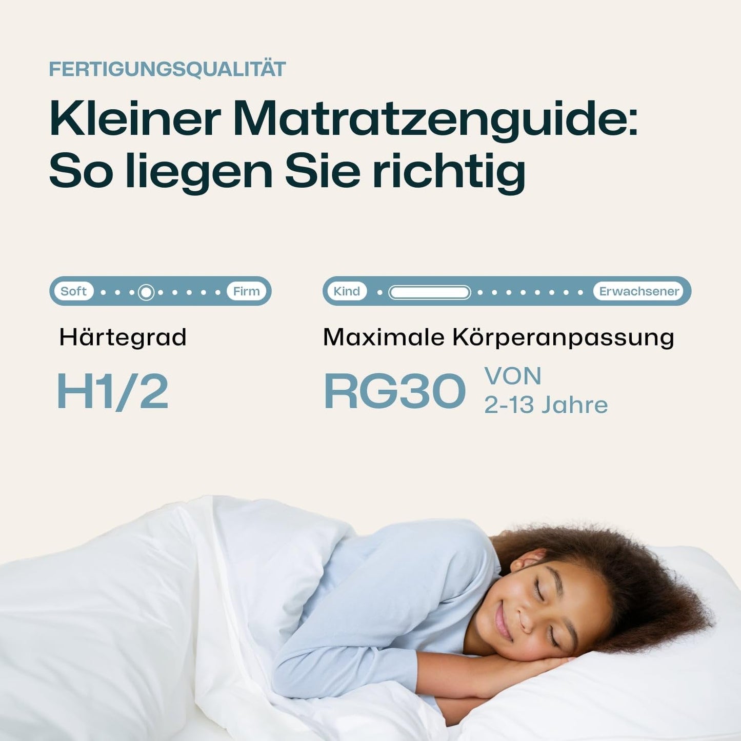 RAVENSBERGER Kinder- und Jugendmatratze Softwelle - Härtegrad H1/H2, weich - 90 x 200 cm, Höhe 16 cm - 7-Zonen Kaltschaummatratze mit RAVOTEX Funktionsbezug, allergikerfreundlich