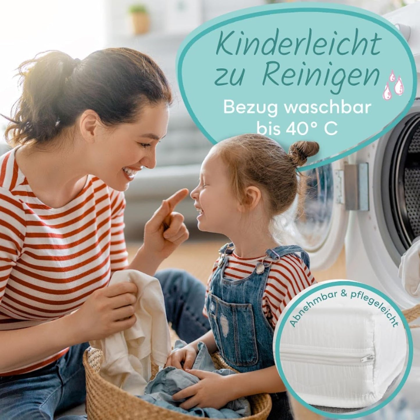 Sun Garden Kindermatratze 120x200 cm H3, Oeko Tex 100 Zertifiziert, Matratze für Kinderbett, Bezug waschbar, Optimale Matratze für Kinder, Bezug mit Klimafaser-Versteppung, Modell P1440 ComfortPur