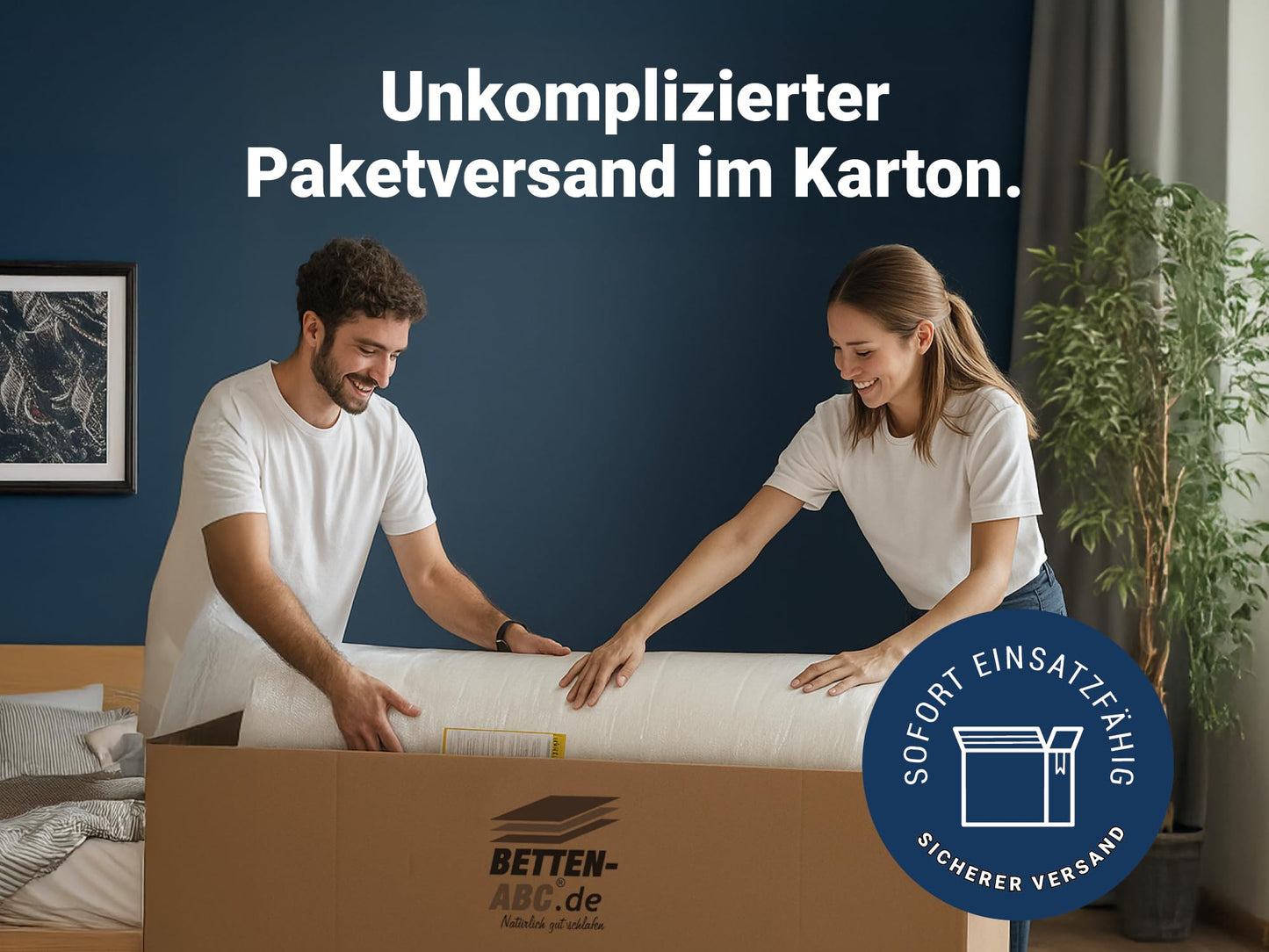 Betten-ABC - Matratze für Kinder & Jugendliche - 120x200 cm - Spezieller Härtegrad & Oeko-TEX-Zertifiziert - Optimale Hygiene Dank abnehmbarem & waschbarem Polyester-Bezug - Lieferung per Paket